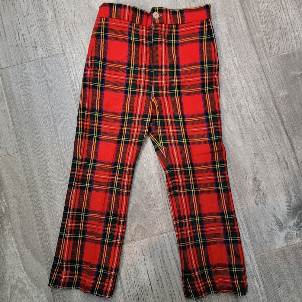 Vintage Red Plaid Pants 6